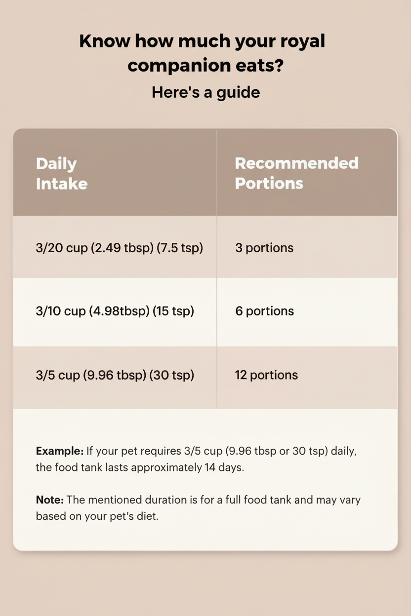 Updated Pet Feeding Guide